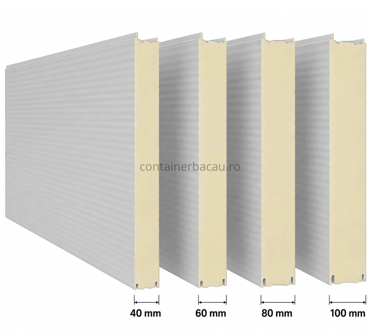 grosime panouri sandwich container